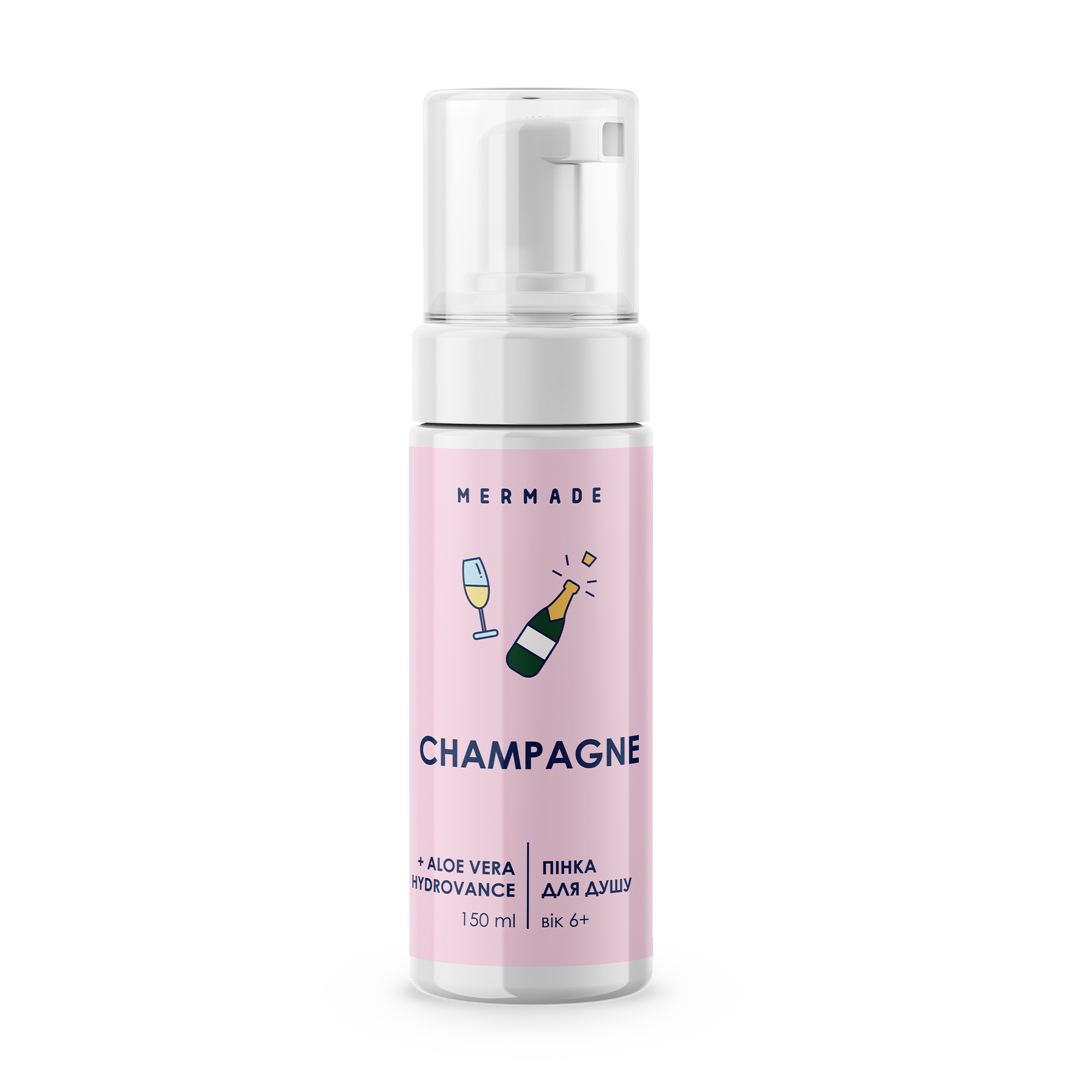 Пінка для душу Mermade Champagne, 150 мл